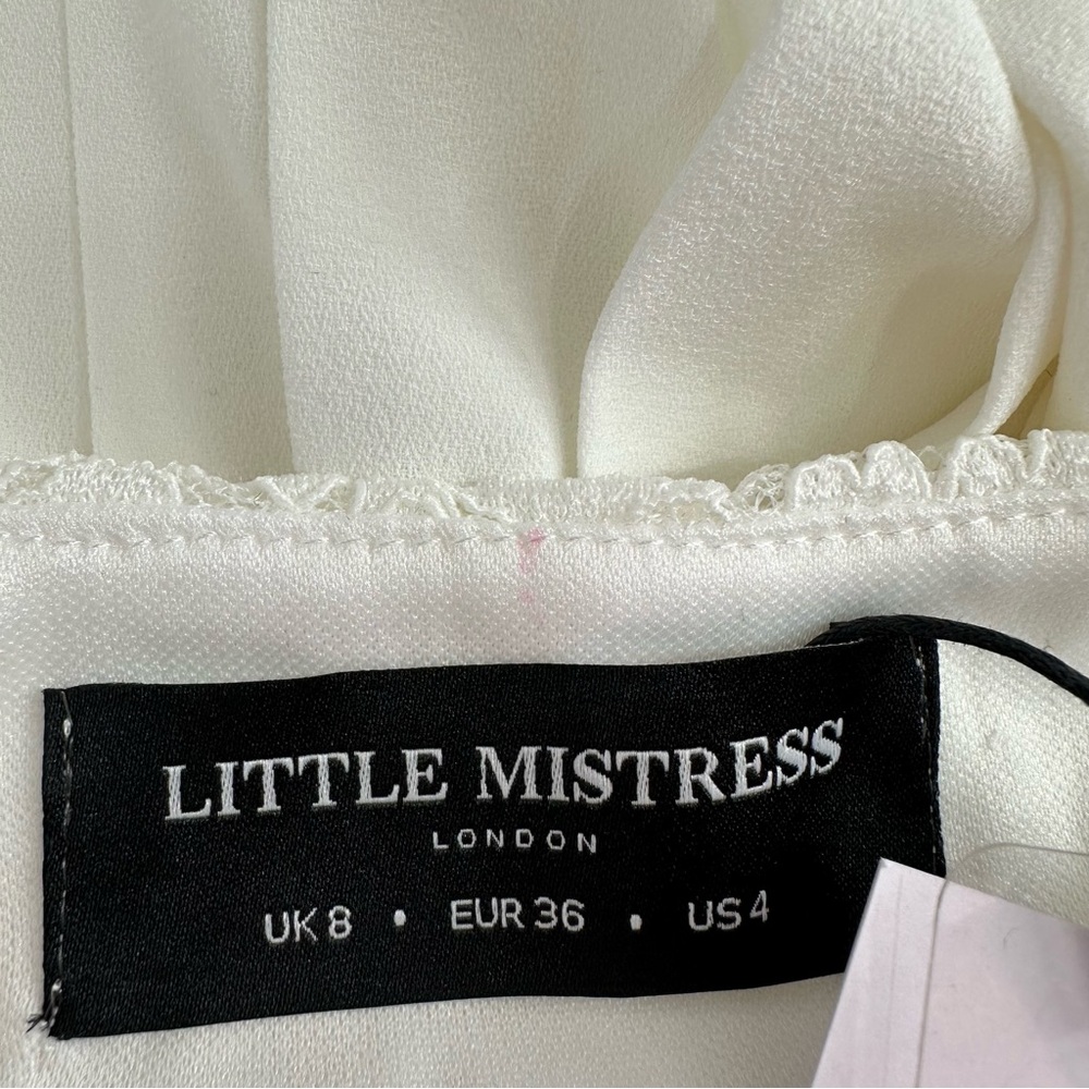 Little Mistress Lacing Down the Aisle Midaxi Dress size US 4 Long Sleeves Modest - Picture 13 of 16